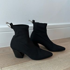 Zara ring detail sock ankle boots